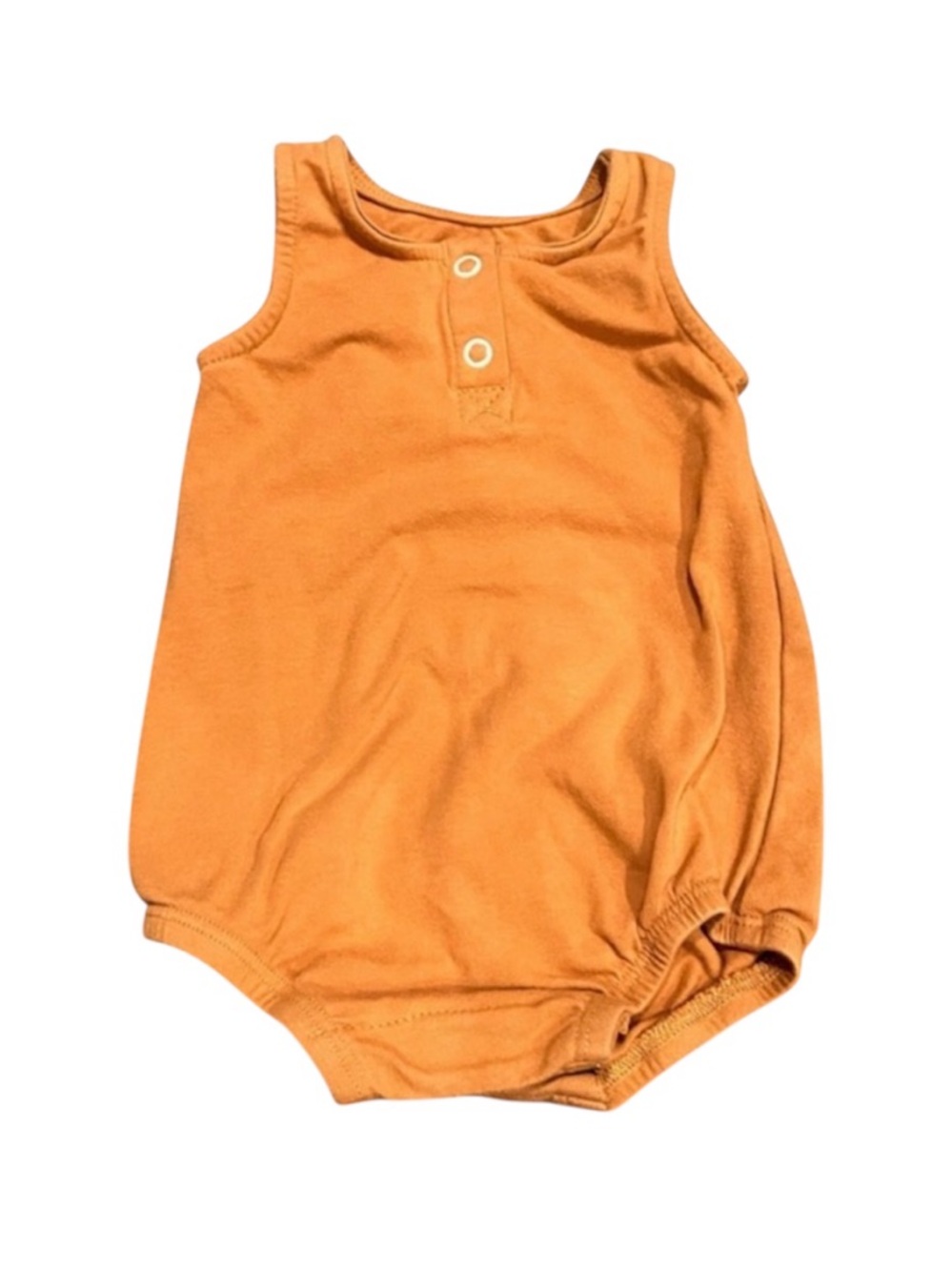Alice + Ames Sleeveless Henley Romper Bubble | Boys/ Girls 3-6 Months